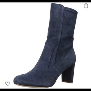 Navy Blue Boots with heels
